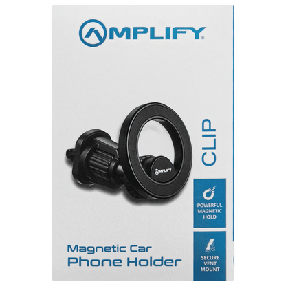 Amplify Clip Series Magnetic Car Phone Vent Holder (PDQ) - Black