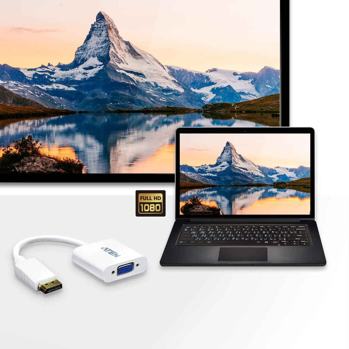 ATEN DisplayPort to VGA Adapter