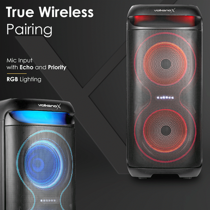 VolkanoX VXP200 Dual 6.5" Party Speaker - Black