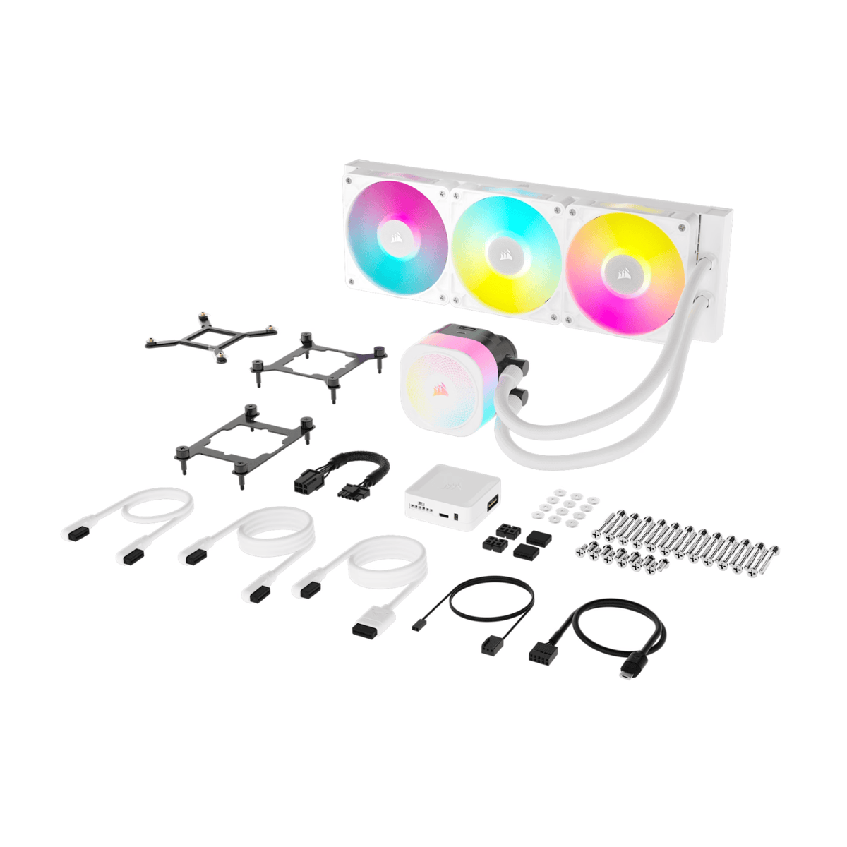 Corsair iCUE LINK TITAN 360 RX RGB AIO Liquid CPU Cooler - White