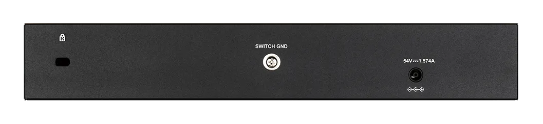 D-LINK 8-ports 10/100/1000Base-T PoE Smart Switch plus 2 SFP ports - 78W PoE budget
