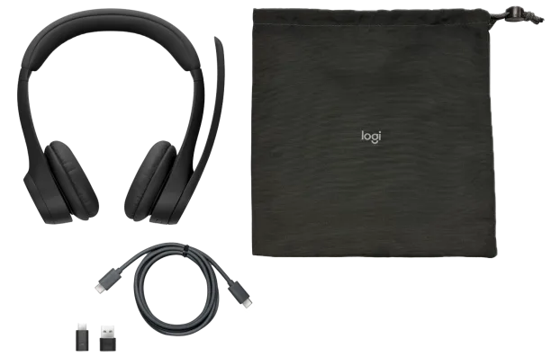 Logitech Zone 305 Bluetooth Headset - Includes BT Dongle - Midnight Black - MS Teams