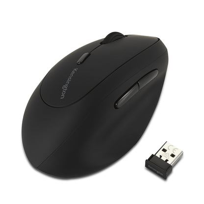 Kensington - Pro Fit Left-Handed Ergo Wireless Mouse - Black