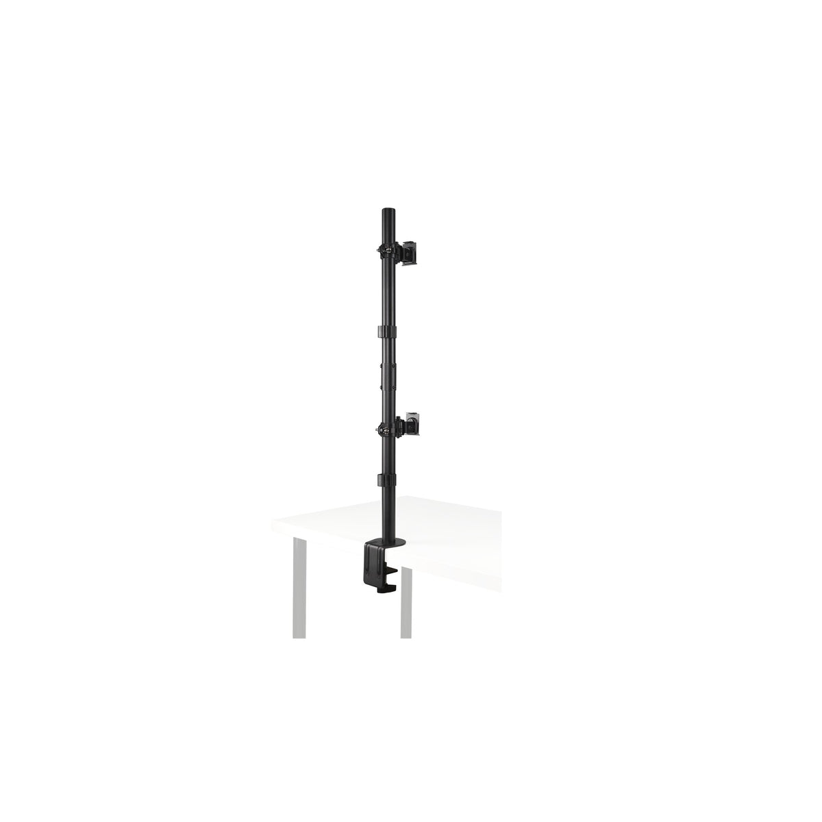 Kensington - Desk/Table : Vertical Stacking Dual Arm - Black