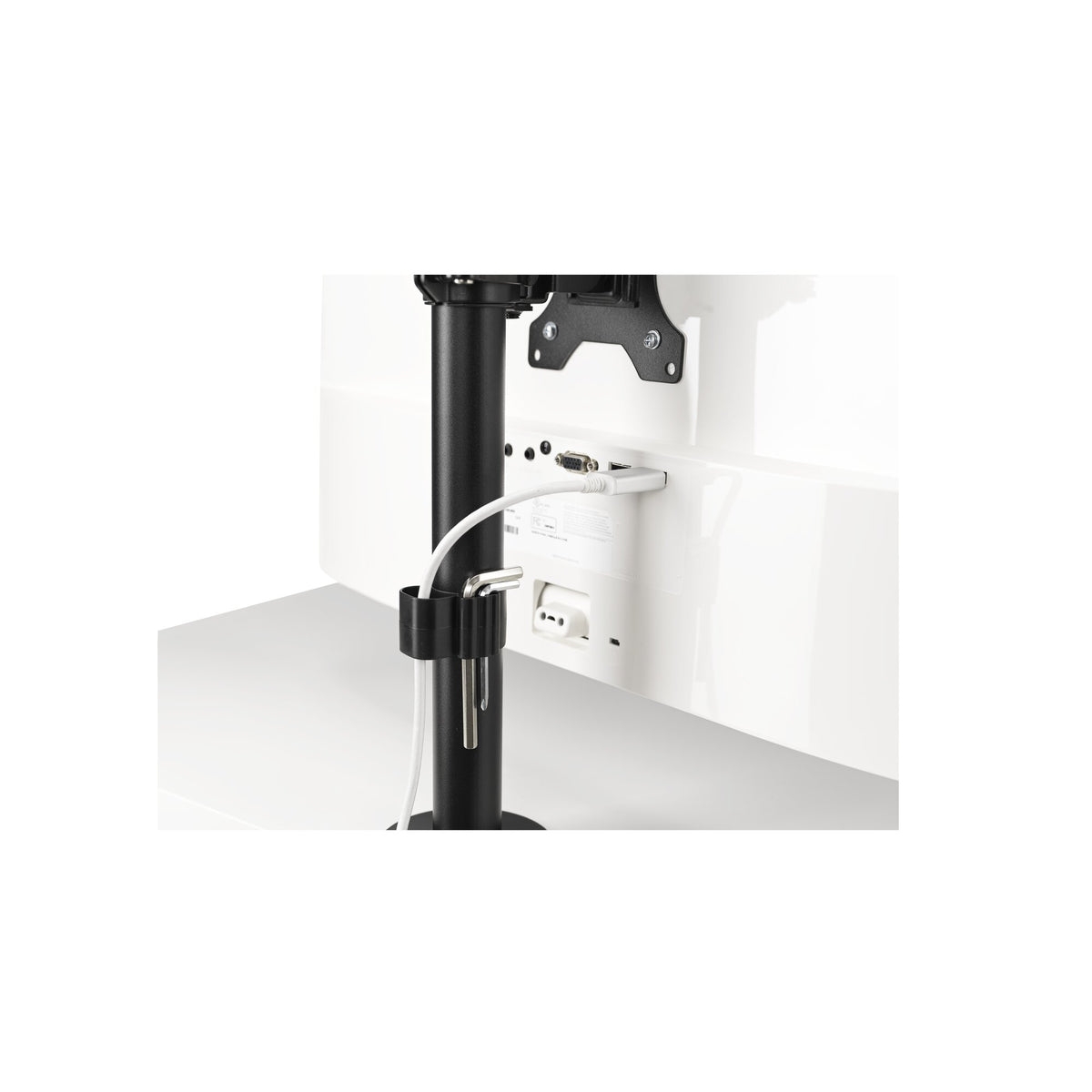 Kensington - Desk/Table : Vertical Stacking Dual Arm - Black