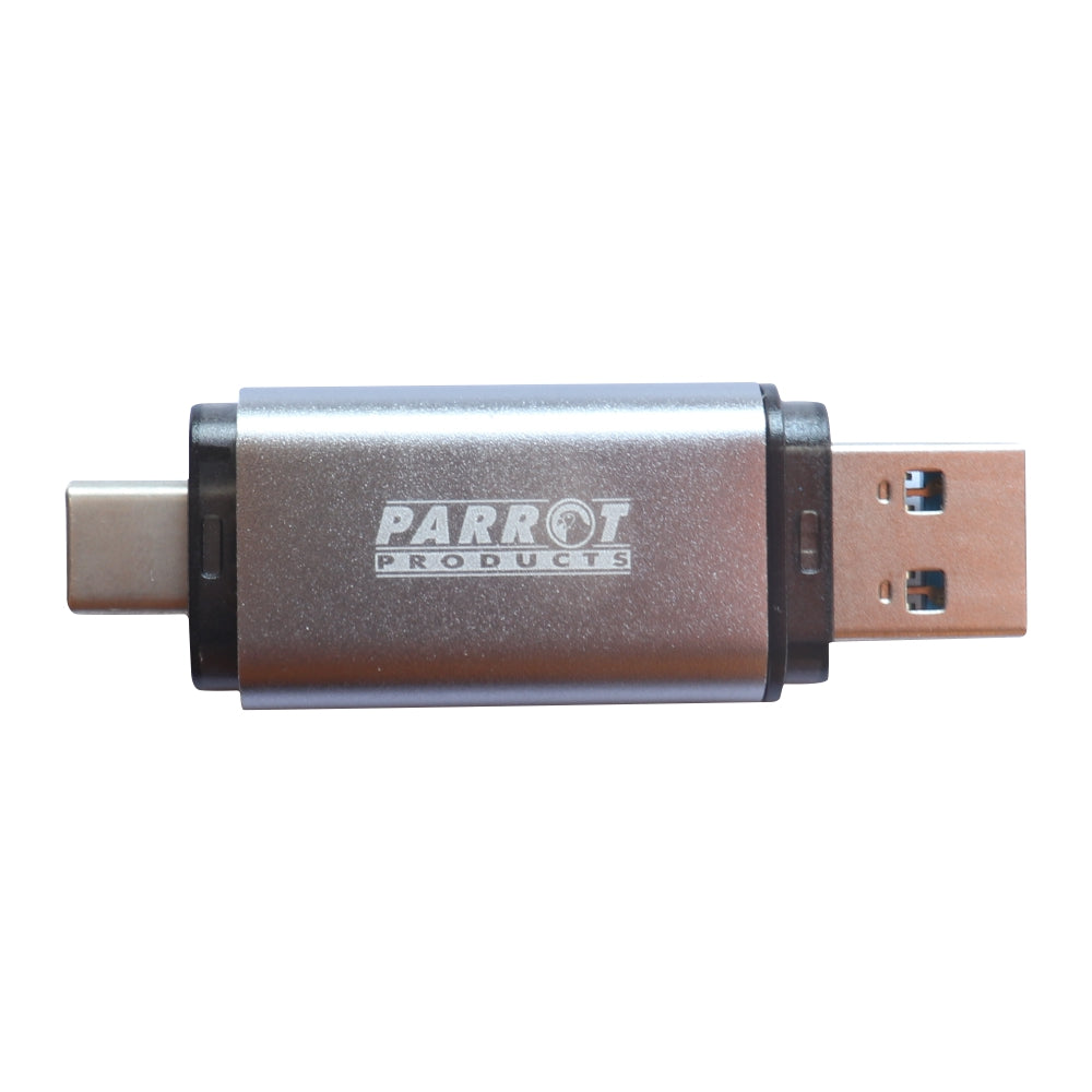 EXTERNAL STORAGE USB 3 TYPE A + USB C 128GB FLASH DRIVE