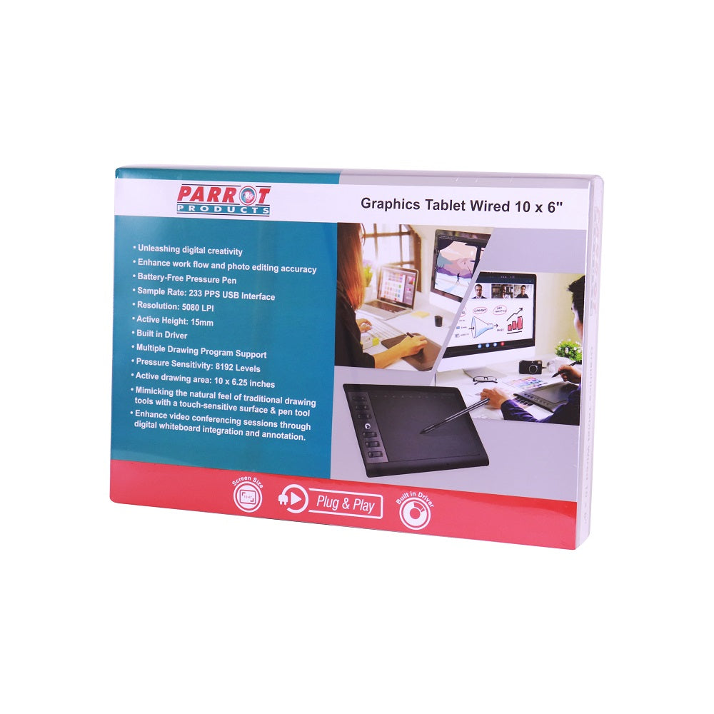 GRAPHICS TABLET WIRED 10 X 6"