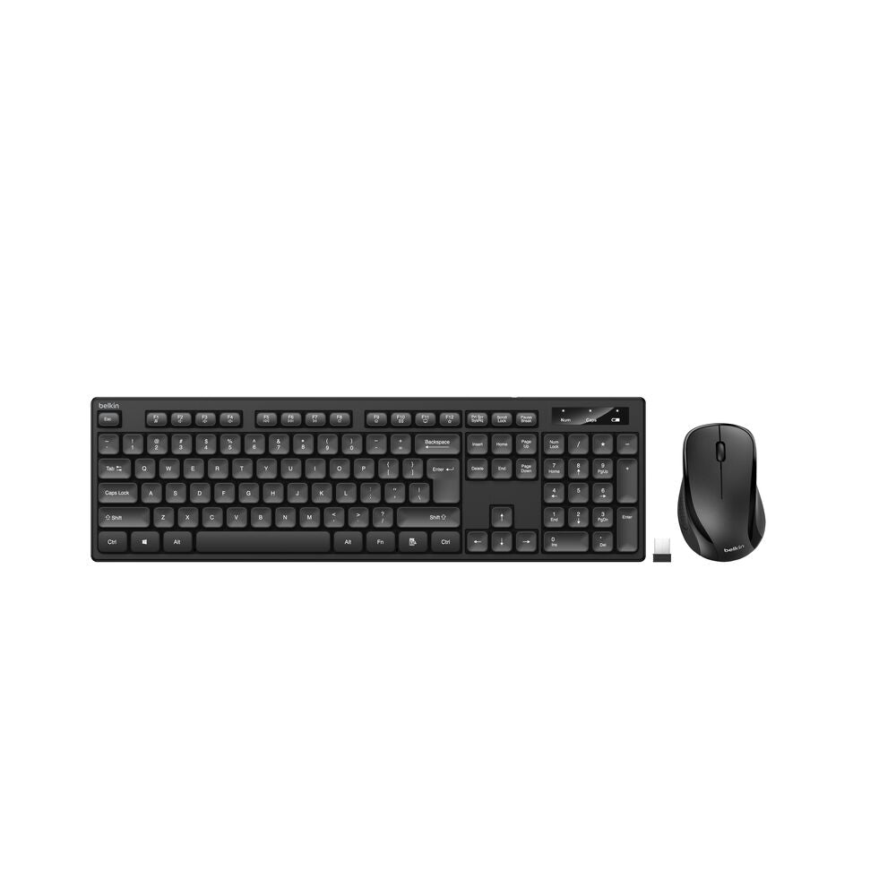 Belkin - Wireless Keyboard and Mouse Combo - Black