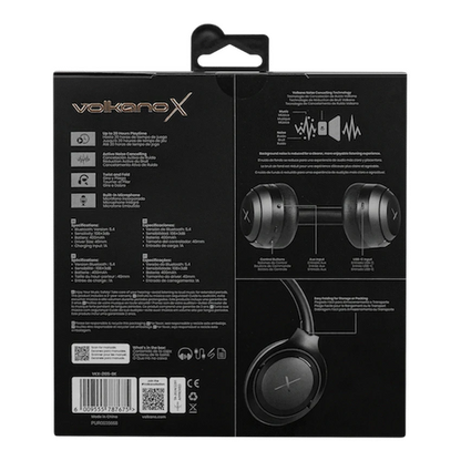 VolkanoX VXH100 Bluetooth Headphones with ANC - Black