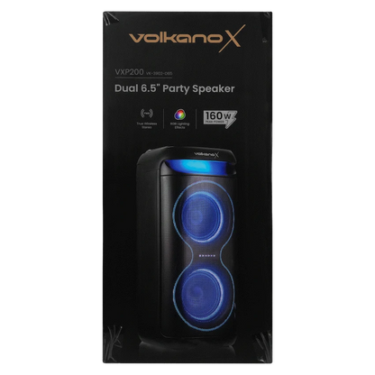 VolkanoX VXP200 Dual 6.5" Party Speaker - Black