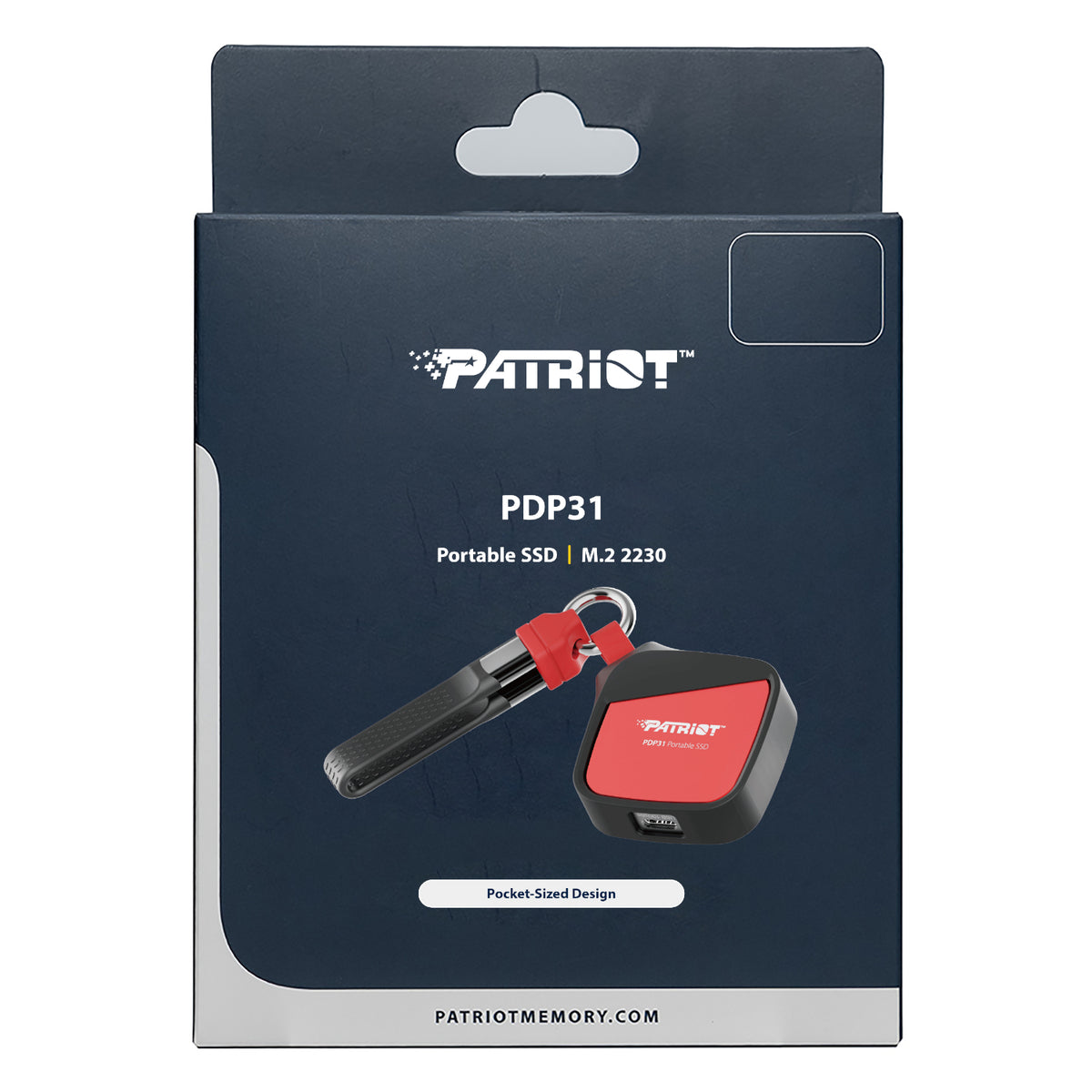 Patriot PDP31 1TB Type-C Portable SSD - Red / Black