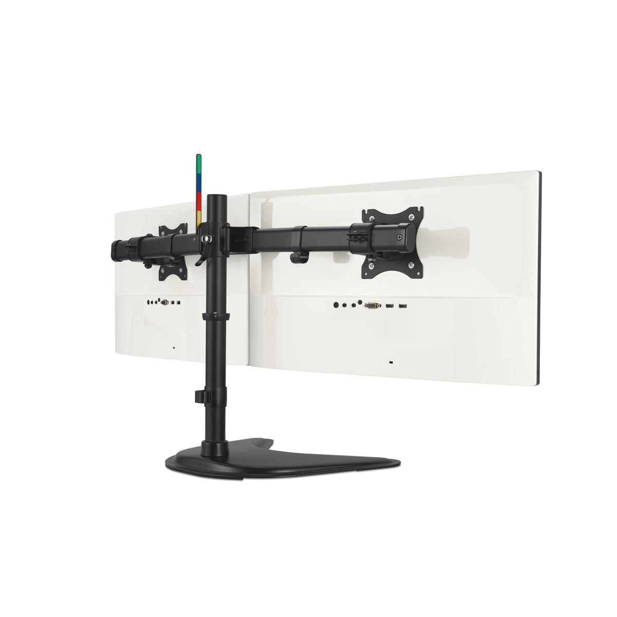 Kensington - Desk/Table Smartfit FreeStanding Dual Monitor Stand - Black