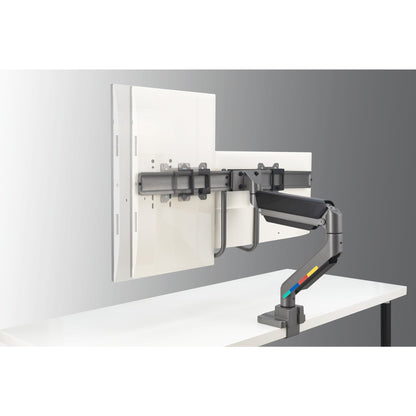 Kensington - Desk/Table SmartFit with CrossBar and Handle Dual Monitor Arm - Black