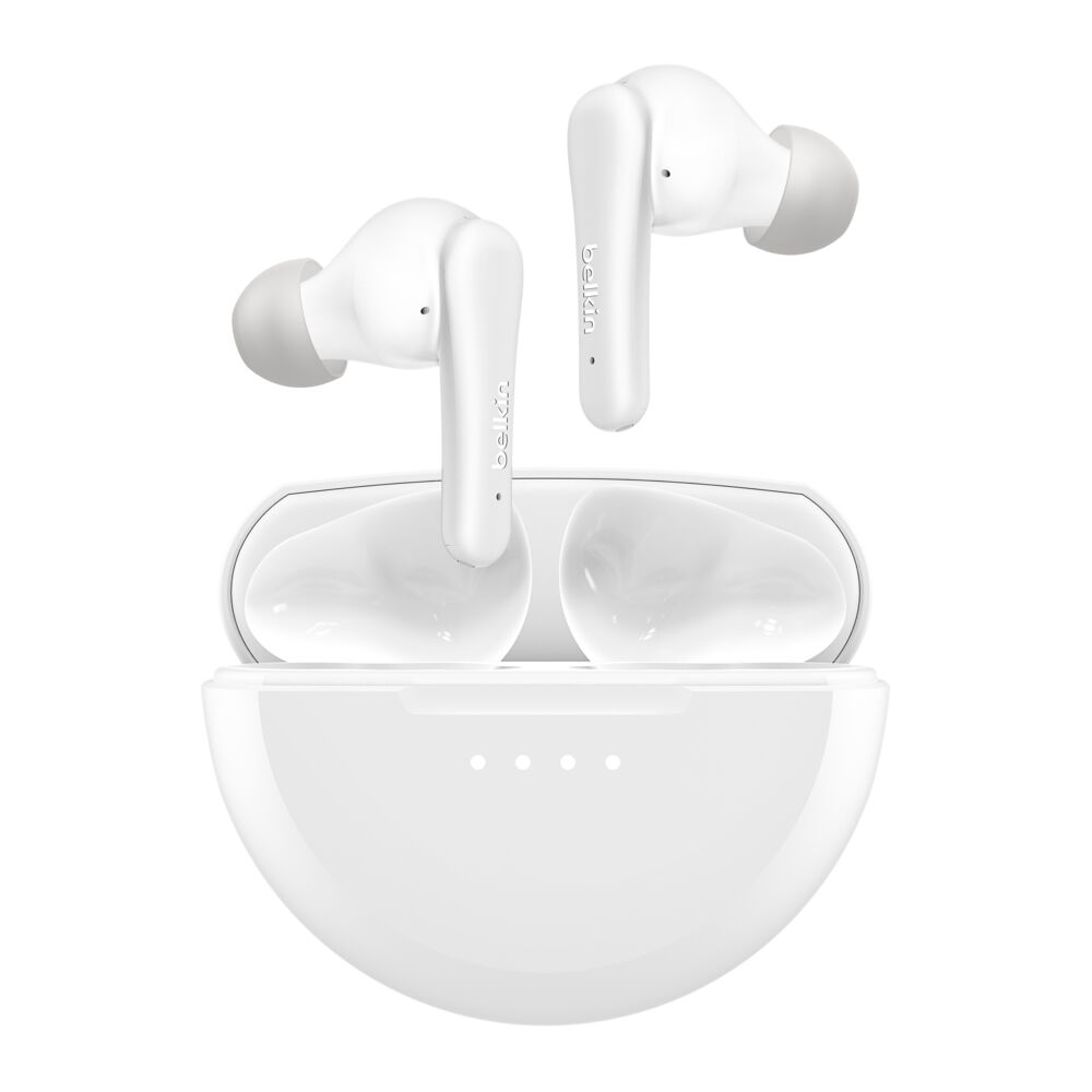 Belkin - SoundForm Rhythm True Wireless ANC Earphones with Built-in Microphone - White