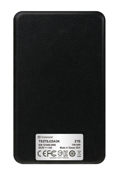 TRANSCEND STOREJET 2.5'' 2TB 25A3 USB 3.1 HDD
