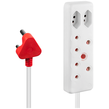 Ellies 4 Way Surge Extension Lead -3M - WT