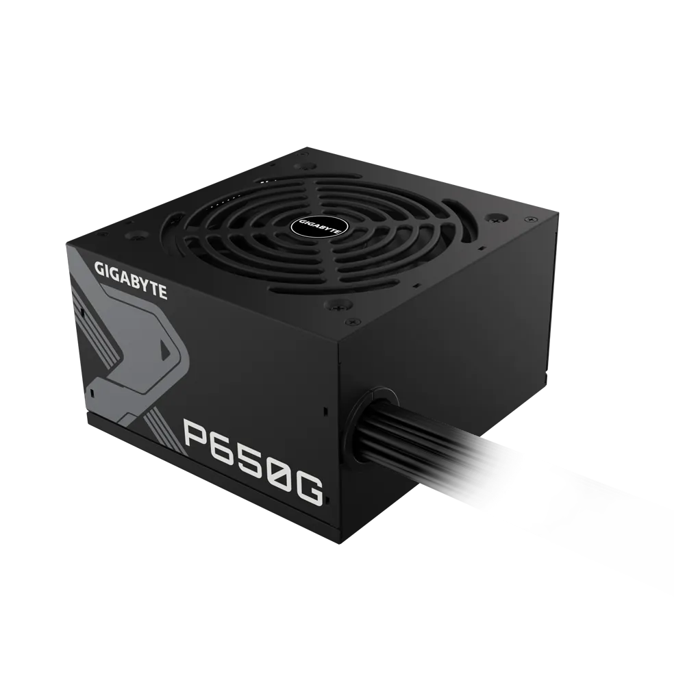 Gigabyte PSU P650G Gold Certified 650W - 3 Year Warranty; 24/20-pin x 1; CPU 4+4-pin x 1; PCI-E 6+2-pin x 2; SATA x 6; Peri x3