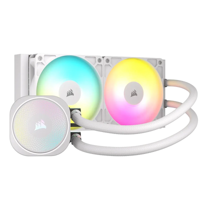 Corsair NAUTILUS 240 ARGB White; 240mm Radiator; Liquid CPU Cooler; Intel® LGA 1851/1700; AMD® AM5/AM4