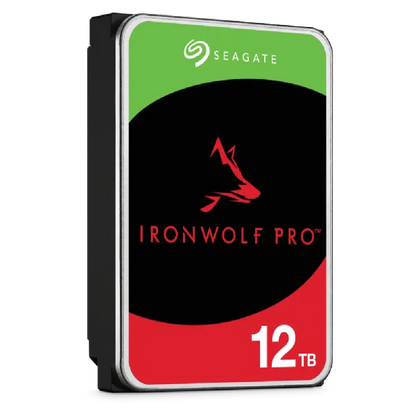 Seagate Ironwolf Pro ST12000NT001 12TB 3.5'' HDD NAS Drives 7200 RPM; SATA 6GB/s Interface; 256MB Cache;550TB/Year; Unlimited Ba