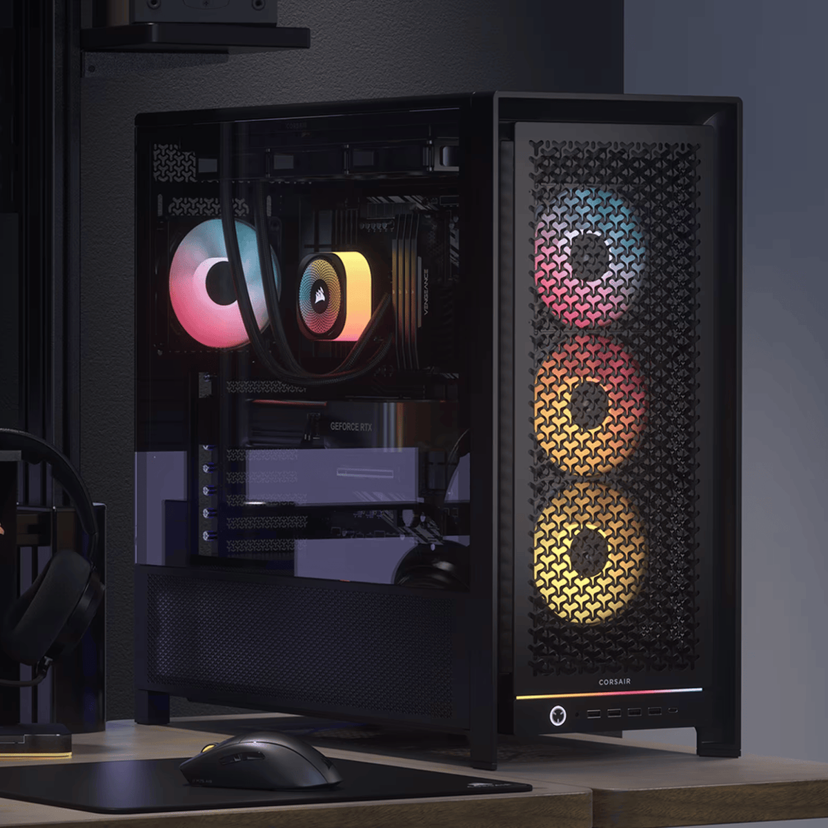 Corsair FRAME 5000D RS ARGB High-Airflow Mid-Tower PC Case - Black