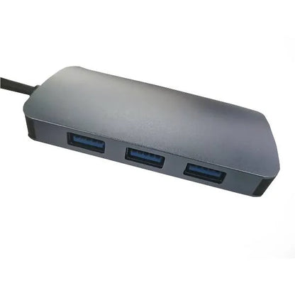 RCT 4-in-1 USB type A hub with 3 USB 3.0 Type A ports and 1 RJ45 Gigabit ethernet port