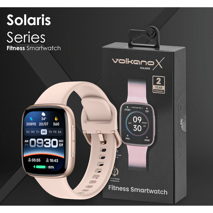 VolkanoX Solaris Series Fitness Smartwatch - Gold