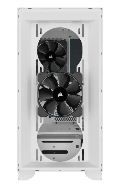 3000D AIRFLOW White Mid-Tower PC Case; 2x 3.5'' | 2x 2.5'' Drive Bays; Up to 360mm Radiator compatible; 2x 120mm fan incl