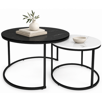 Everfurn Nile Nesting Coffee Table - Ying Yang