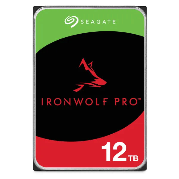 Seagate Ironwolf Pro ST12000NT001 12TB 3.5'' HDD NAS Drives 7200 RPM; SATA 6GB/s Interface; 256MB Cache;550TB/Year; Unlimited Ba