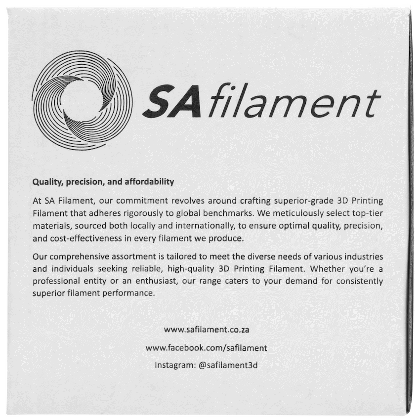 SA Filament ABS Premium Filament 1kg - Silver