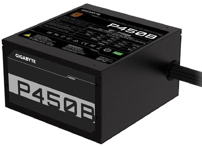 Gigabyte PSU P450B Bronze Certified 450W - 3 Year Warranty; 24/20-pin x 1; CPU 4+4-pin x 1; PCI-E 6+2-pin x 2; SATA x 6; Peri x3