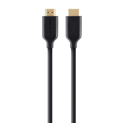 Belkin - Gold-Plated High-Speed HDMI Cable with Ethernet 4K/Ultra HD Compatible 5 Meters - Black