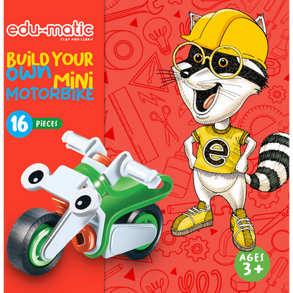 Edu-matic Flexi Build Mini Kit - Motobike - 16 pcs