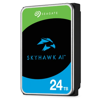 Seagate Skyhawk AI ST24000VE002 24TB 3.5'' HDD Surveillance Drives; SATA 6GB/s Interface; 256MB Cache; RPM: 7200; 512e; 5 Year l