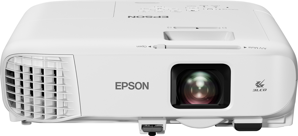 Epson 3600lm XGA 1024x768 4:3 Lamp USB RS-232C 2VGA HDMI Wi-Fi Optional NoBag White Mobile/Install