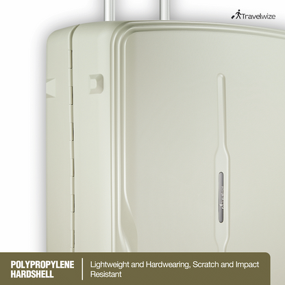 Travelwize Clipper PP 75cm 4-Wheel Spinner Luggage Beige