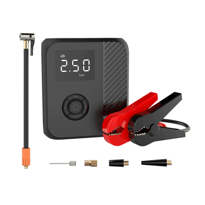Rizzen HZ010 jump starter & air pump, 12000mAh, car starter, air inflator 150PSI(MAX),input 5V3A, output QC3.0 18W, powerbank, emergency light