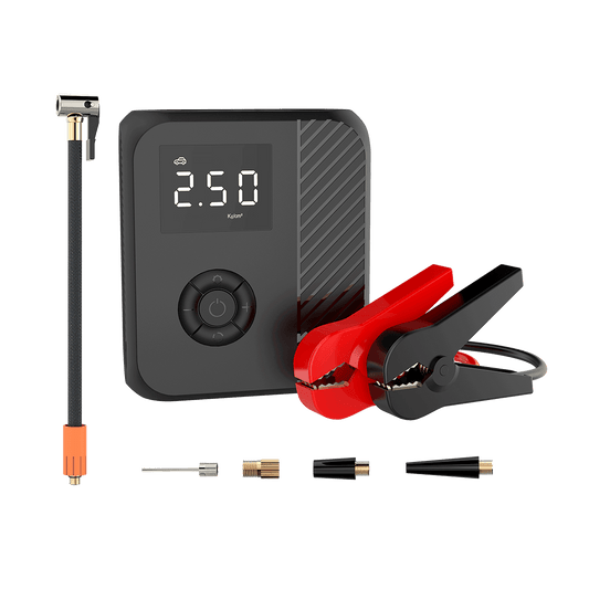 Rizzen HZ010 jump starter & air pump, 12000mAh, car starter, air inflator 150PSI(MAX),input 5V3A, output QC3.0 18W, powerbank, emergency light