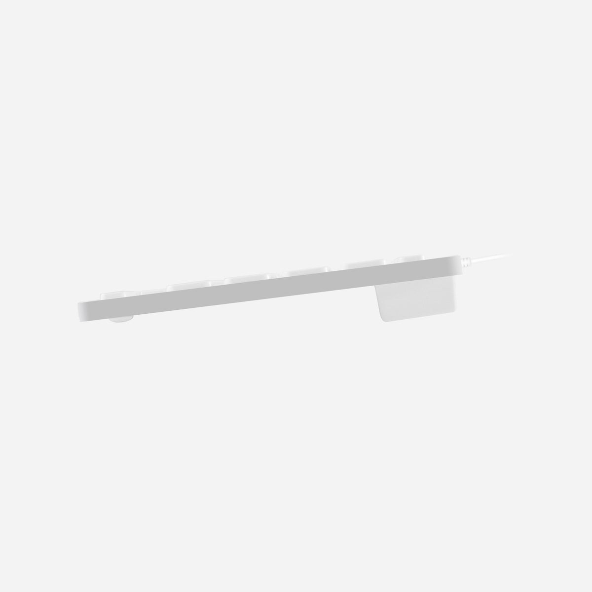 Macally - Compact USB Wired Keyboard - Silver