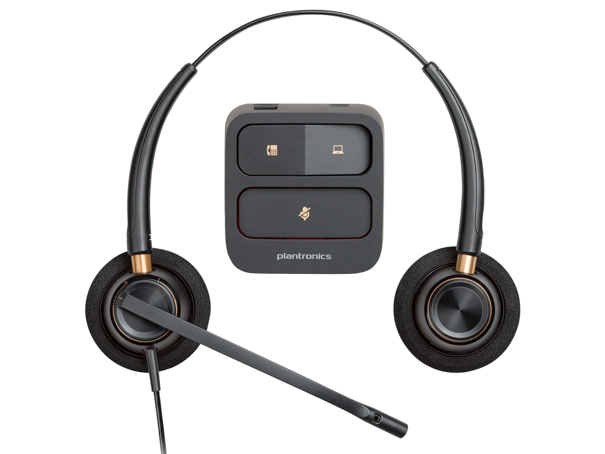Poly - HW520 - Encore Pro STEREO Wideband Headset (Noise Cancelling + QD)