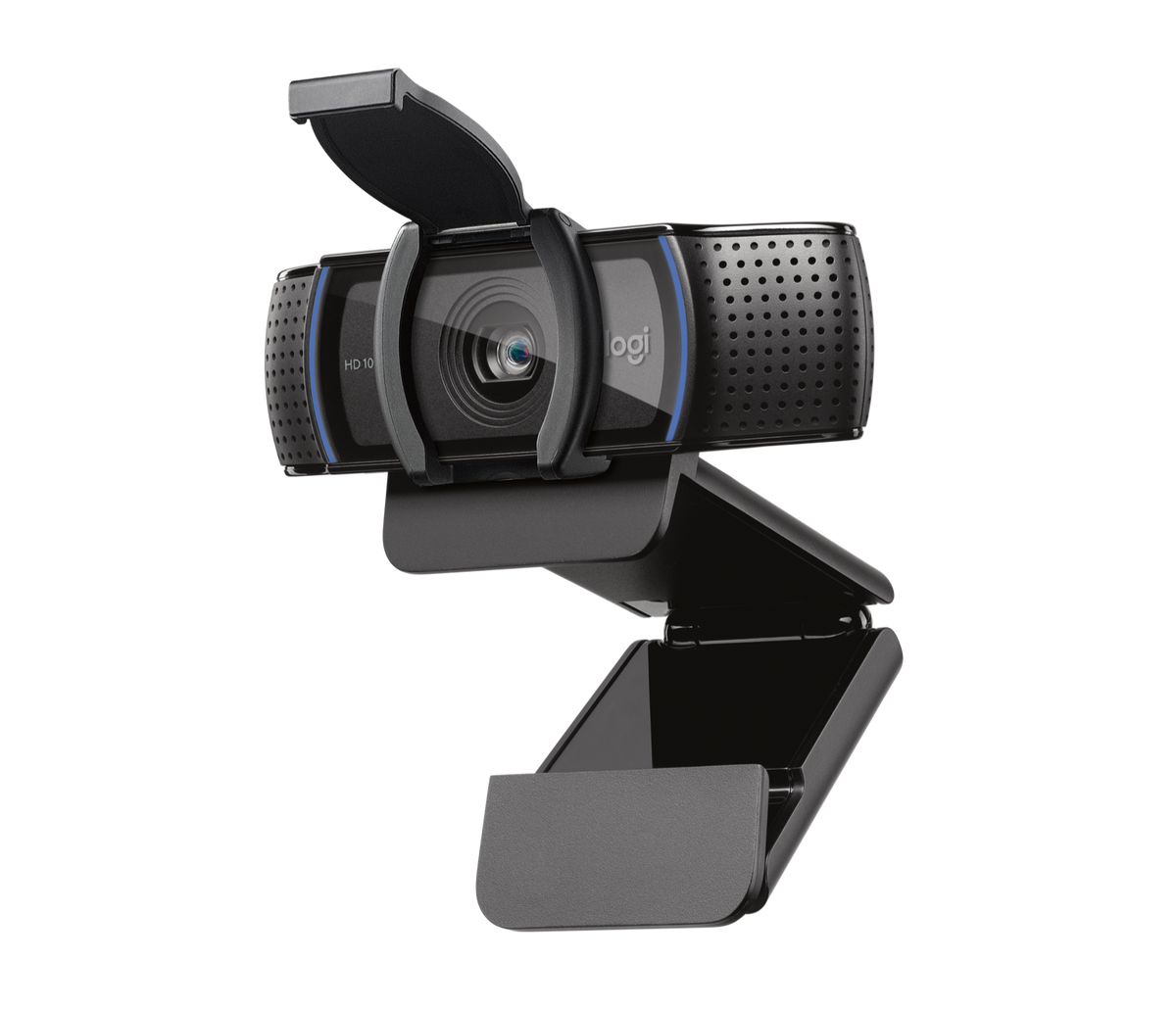 Logitech - Webcam C920S USB-A Pro HD Webcam HD 10MP Carl Zeis Lens 20 step Autofocus Microphone with noise reduction - with Privacy shutter
