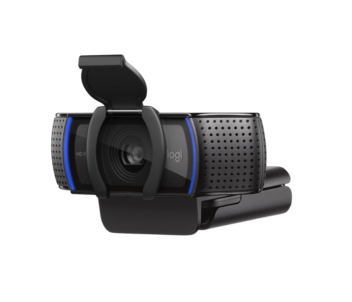 Logitech - Webcam C920S USB-A Pro HD Webcam HD 10MP Carl Zeis Lens 20 step Autofocus Microphone with noise reduction - with Privacy shutter