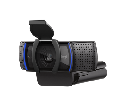 Logitech - Webcam C920S USB-A Pro HD Webcam HD 10MP Carl Zeis Lens 20 step Autofocus Microphone with noise reduction - with Privacy shutter