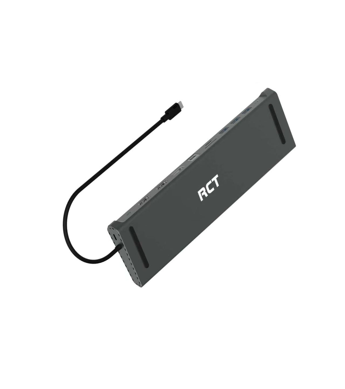 RCT 13-in-1 USB type C dock with 2 HDMI | 1 DP | 3 USB 3.0 | 1 RJ45 | PD | 3.5mm audio & mic and SD/TF3.0 reader