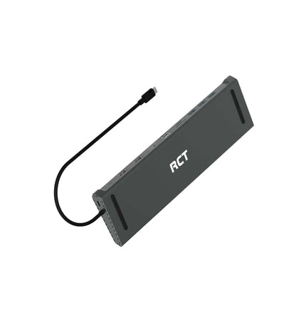 RCT 13-in-1 USB type C dock with 2 HDMI | 1 DP | 3 USB 3.0 | 1 RJ45 | PD | 3.5mm audio & mic and SD/TF3.0 reader