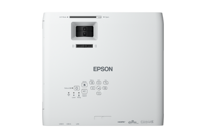 Epson 4500lm WXGA 1280x800 16:10 Laser USB 2VGA 2HDMI RS-232C WiFi Miracast NoBag White Install