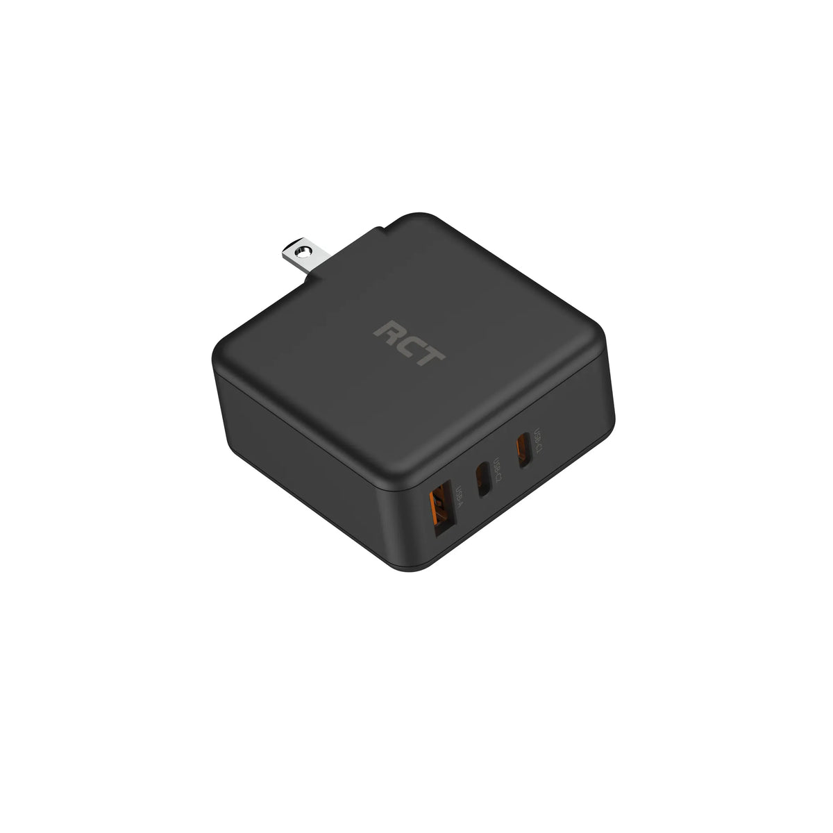 RCT 65W GaN Fast Charging Travel Kit | Travel Adapter + (EU+UK+SA) Plug & Fast Charging Cable | 1 year carry-in warranty