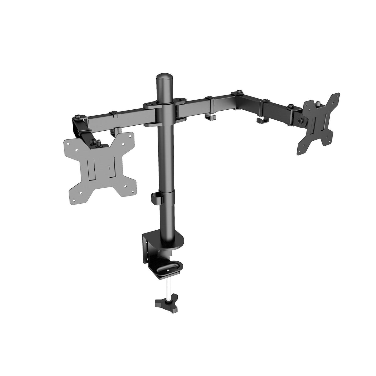 Tuff-Luv - Dual Adjustable Monitor Stand Swing Arm - Black