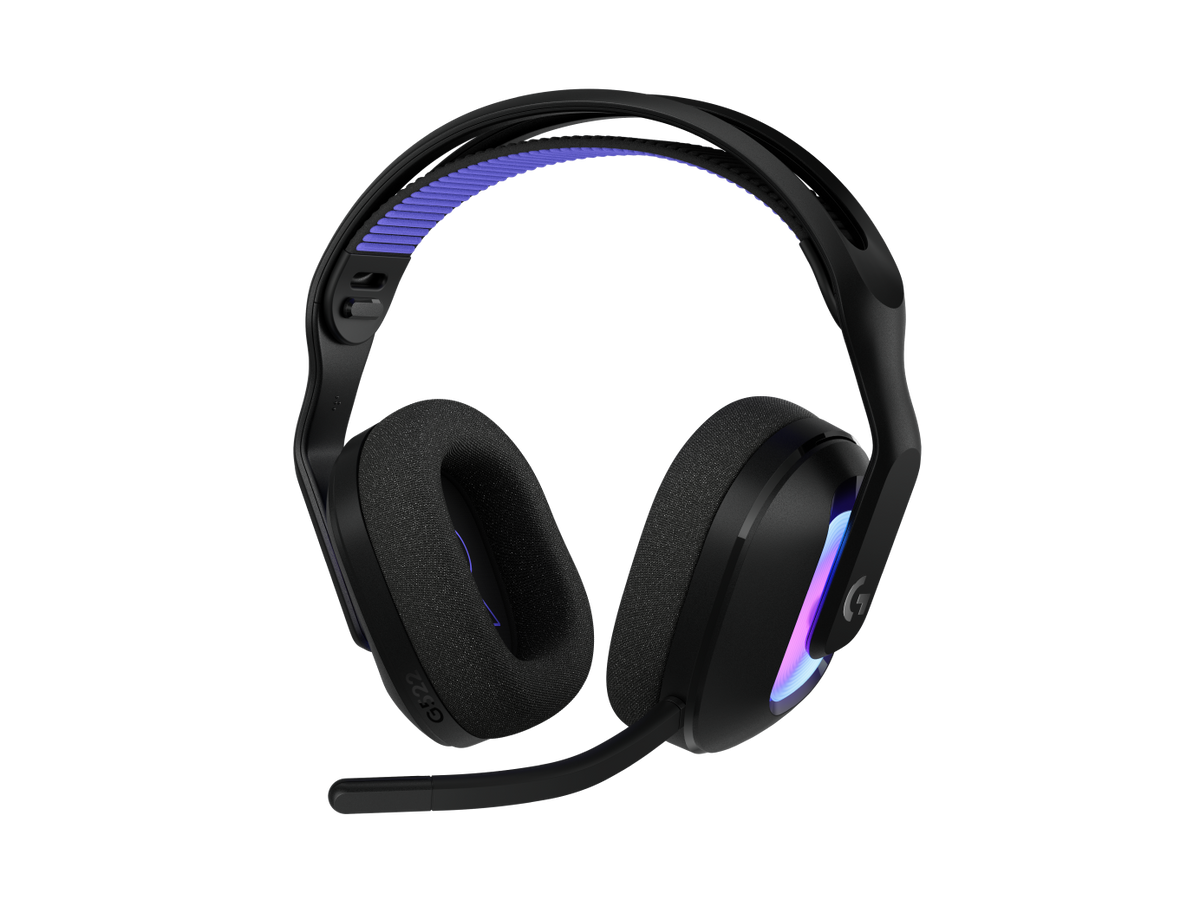 Wireless Gaming Headset with LIGHTSYNC RGB | 2.4GHZ Detachable Mic- Black | USB-A LIGHTSPEED Wireless Receiver | Wired USB-A US