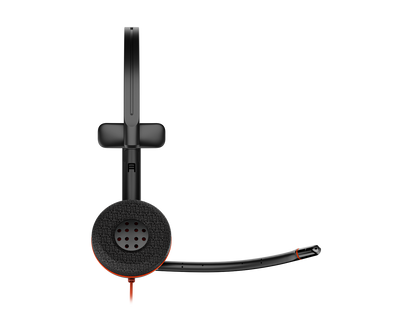 Poly Blackwire C3215 MONO Corded Headset (USB-C) + 3.5mm Plug + USB-C/A Adapter (UC & Microsoft)